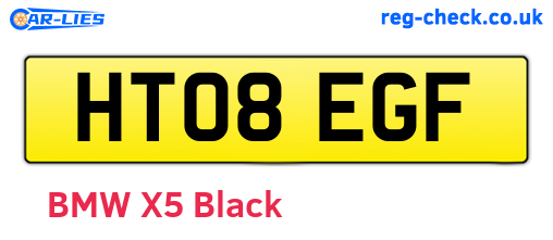 HT08EGF are the vehicle registration plates.