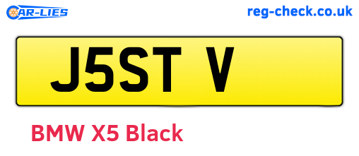 J5STV are the vehicle registration plates.