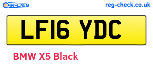 LF16YDC are the vehicle registration plates.