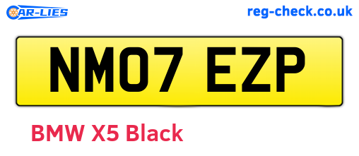 NM07EZP are the vehicle registration plates.