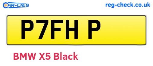 P7FHP are the vehicle registration plates.