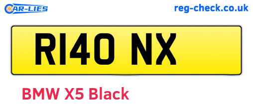 R14ONX are the vehicle registration plates.