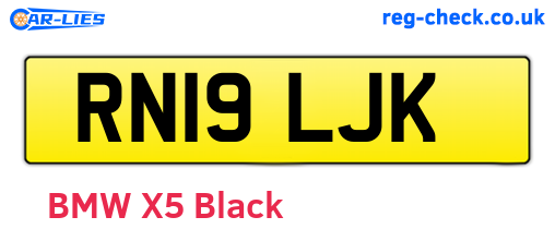 RN19LJK are the vehicle registration plates.
