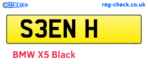 S3ENH are the vehicle registration plates.