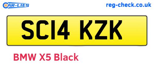 SC14KZK are the vehicle registration plates.