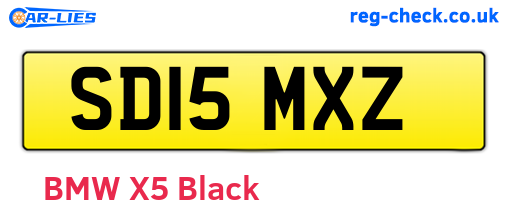 SD15MXZ are the vehicle registration plates.
