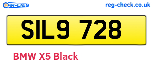 SIL9728 are the vehicle registration plates.