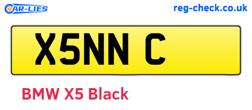 X5NNC are the vehicle registration plates.