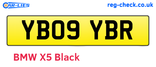 YB09YBR are the vehicle registration plates.