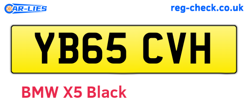 YB65CVH are the vehicle registration plates.