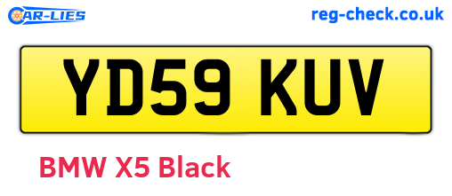 YD59KUV are the vehicle registration plates.