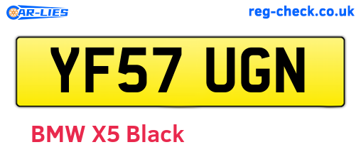 YF57UGN are the vehicle registration plates.