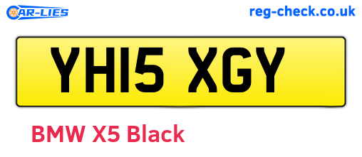 YH15XGY are the vehicle registration plates.