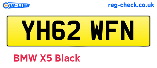 YH62WFN are the vehicle registration plates.