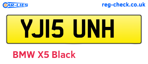 YJ15UNH are the vehicle registration plates.