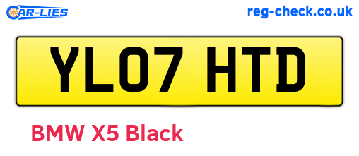 YL07HTD are the vehicle registration plates.