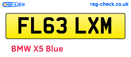 FL63LXM are the vehicle registration plates.