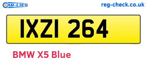 IXZ1264 are the vehicle registration plates.