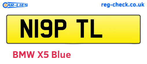 N19PTL are the vehicle registration plates.
