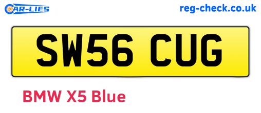 SW56CUG are the vehicle registration plates.
