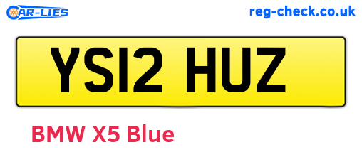 YS12HUZ are the vehicle registration plates.