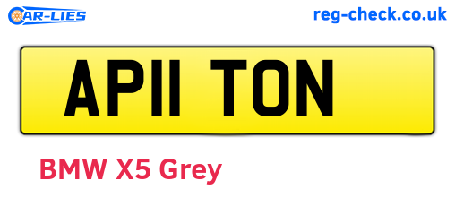 AP11TON are the vehicle registration plates.