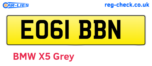EO61BBN are the vehicle registration plates.