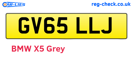 GV65LLJ are the vehicle registration plates.