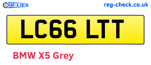 LC66LTT are the vehicle registration plates.