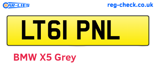 LT61PNL are the vehicle registration plates.