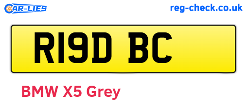 R19DBC are the vehicle registration plates.