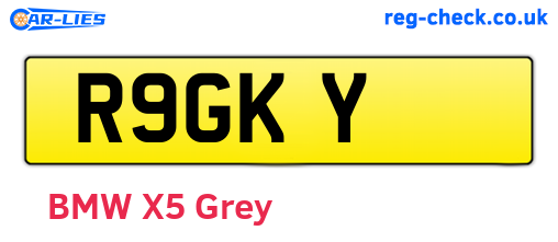 R9GKY are the vehicle registration plates.
