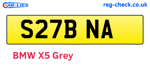 S27BNA are the vehicle registration plates.