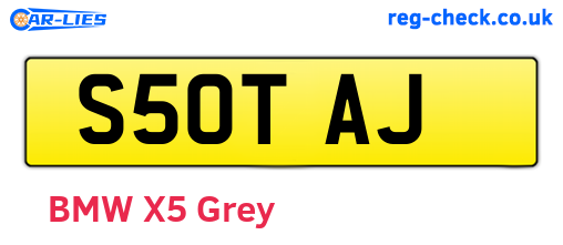 S50TAJ are the vehicle registration plates.