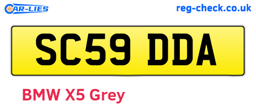 SC59DDA are the vehicle registration plates.