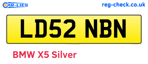 LD52NBN are the vehicle registration plates.