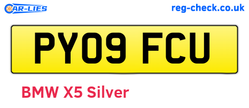 PY09FCU are the vehicle registration plates.