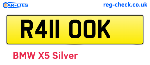 R411OOK are the vehicle registration plates.