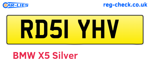 RD51YHV are the vehicle registration plates.