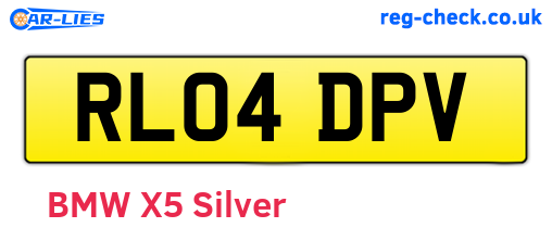 RL04DPV are the vehicle registration plates.