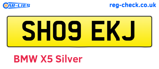 SH09EKJ are the vehicle registration plates.