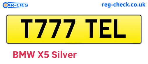 T777TEL are the vehicle registration plates.
