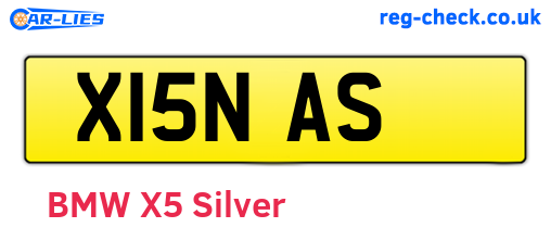 X15NAS are the vehicle registration plates.