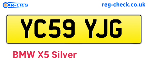 YC59YJG are the vehicle registration plates.