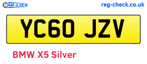 YC60JZV are the vehicle registration plates.