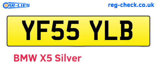 YF55YLB are the vehicle registration plates.
