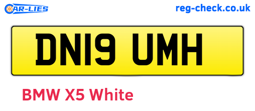 DN19UMH are the vehicle registration plates.