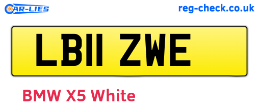 LB11ZWE are the vehicle registration plates.