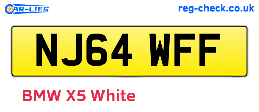 NJ64WFF are the vehicle registration plates.