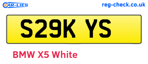 S29KYS are the vehicle registration plates.